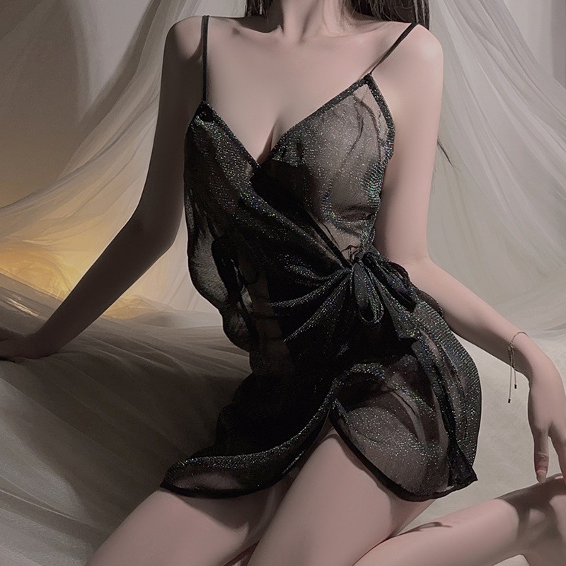 여성을위한 매혹적인 란제리 : 순수한 - 욕망 스타일, 깎아 지른 디자인, 섹시한 슬릿, 불 같은 - 뜨거운 매력, 넥타이 - 유니폼을 입은 잠옷 - 영감을받은 룩 3704 가격 :$69.99